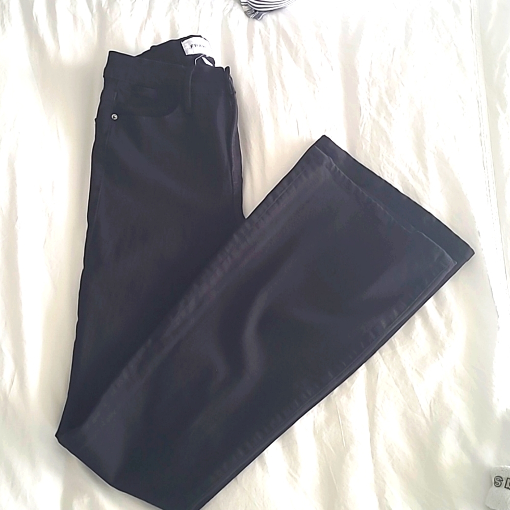 Frame Black Le High Flare Jeans